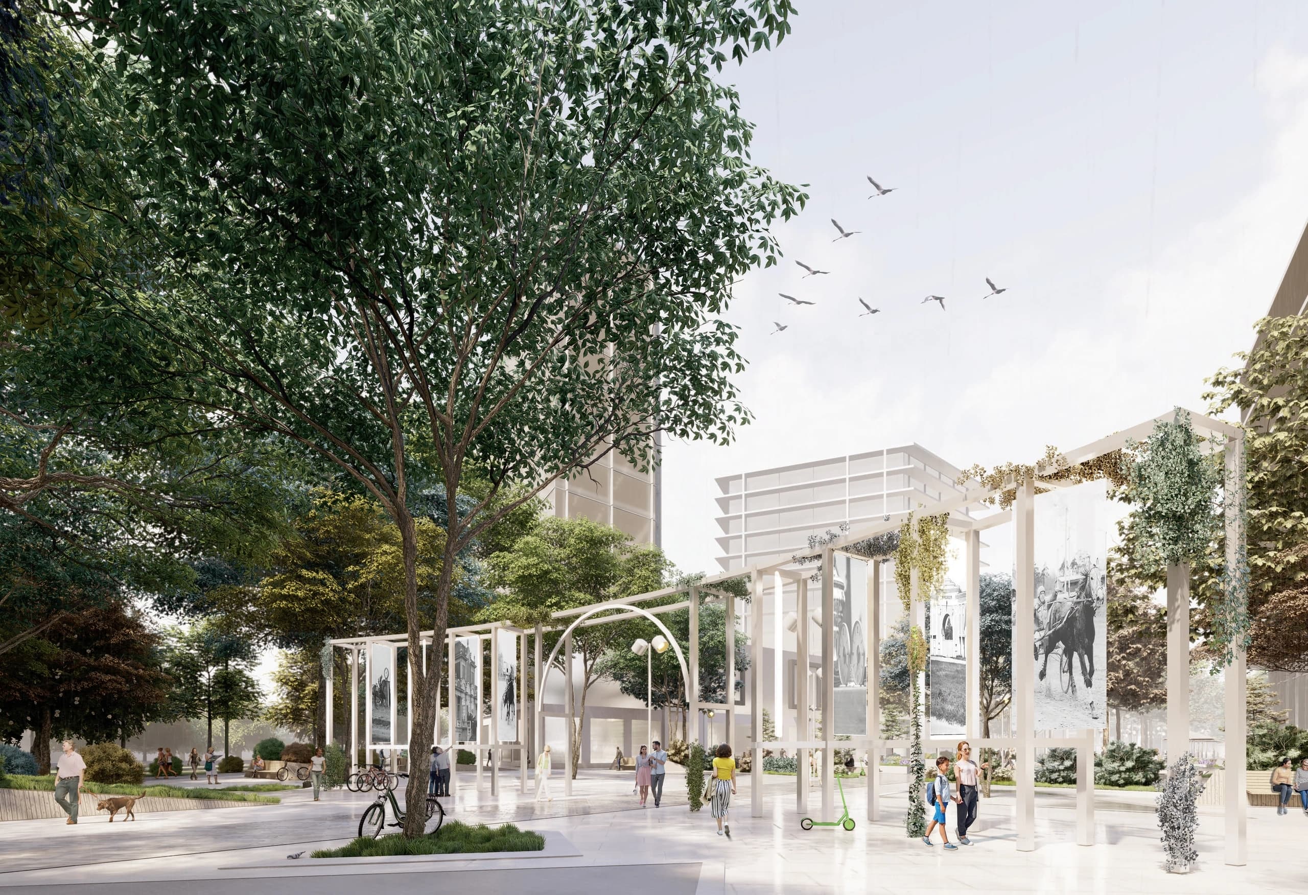 Merimetsa Promenade in the Hipodroomi Quarter